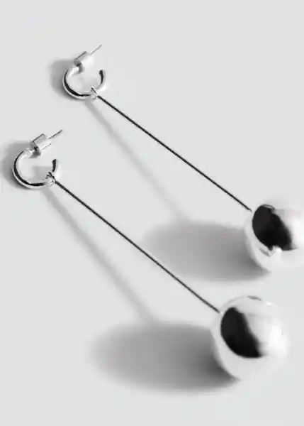Pendientes Lilo Plata Talla 99 Mujer Mango