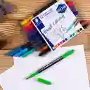 Staedtler Plumón Doble Punta Pincel Brush Lettering