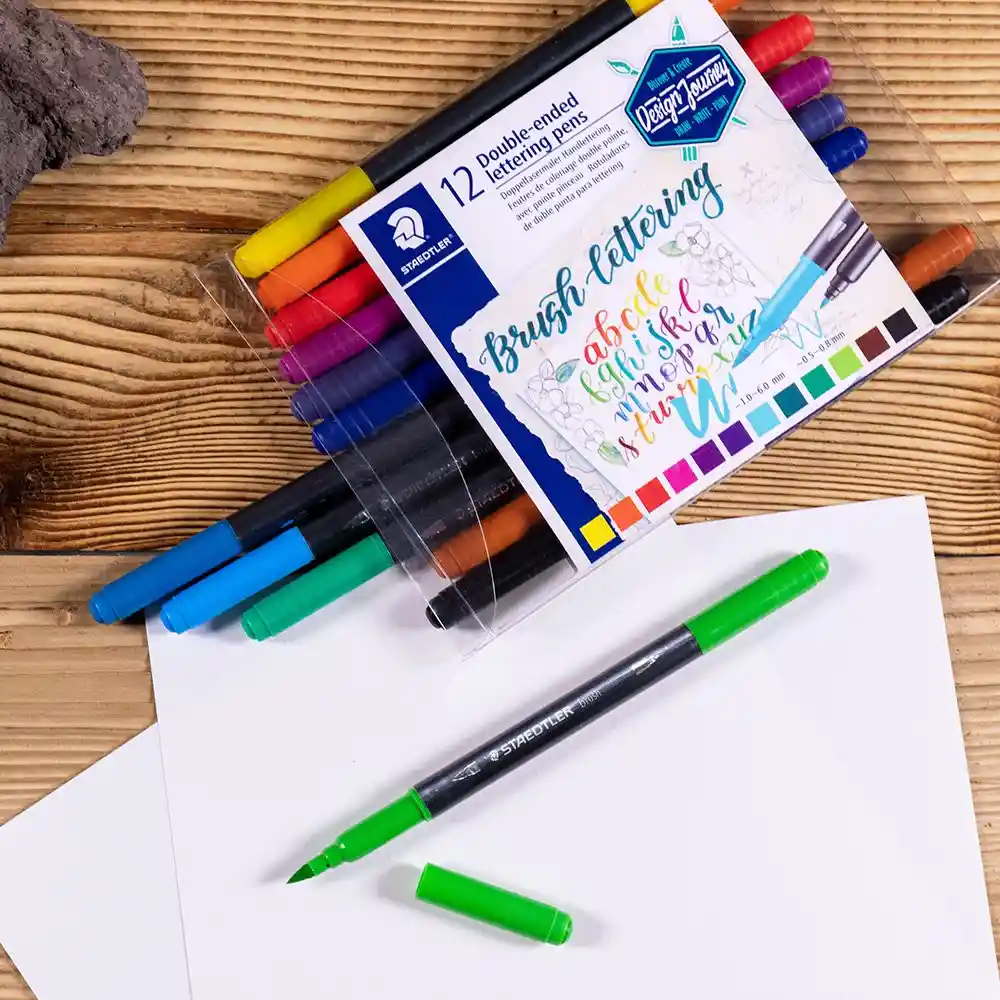Staedtler Plumón Doble Punta Pincel Brush Lettering