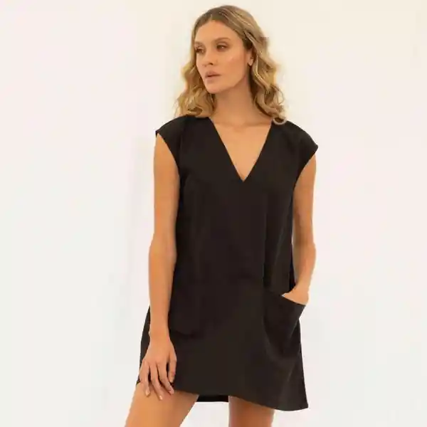 Vestido Corto Madison Negro L