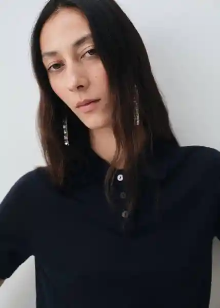 Saco Jersey Kellita Navy Talla L Mujer Mango