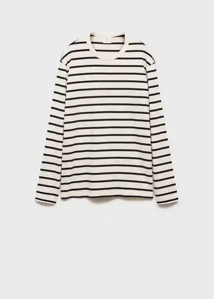 Camiseta Marinier Crudo Talla M Hombre Mango