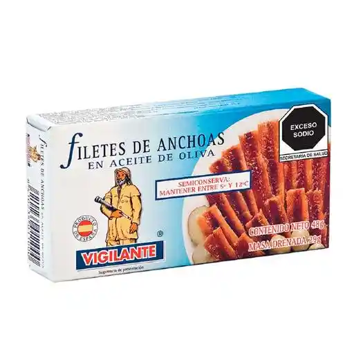 Vigilante Filetes de Anchoas en Aceite de Oliva