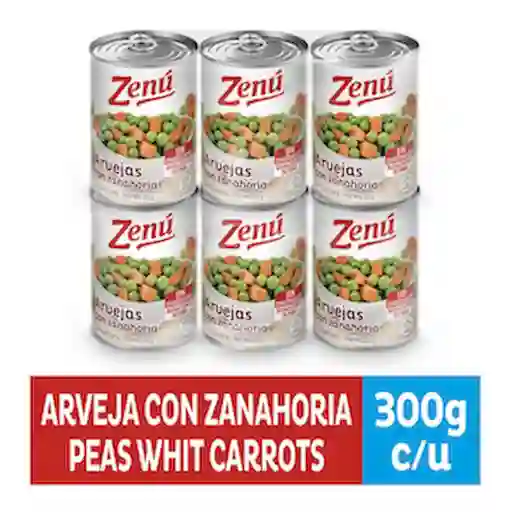 Zenú Pack Arvejas y Zanahoria