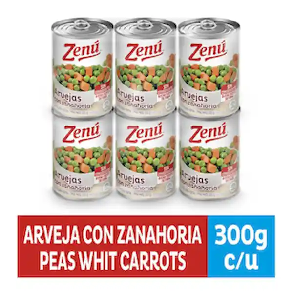 Zenú Pack Arvejas y Zanahoria