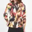 Suéter Cuello Redondo Manga Larga Multicolor Talla S 695039