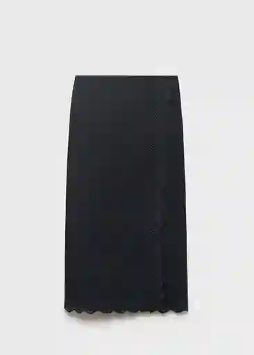 Falda Luisa Negro Talla XS Mujer Mango