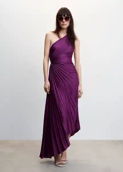 Vestido Claudia Morado Talla S Mujer Mango