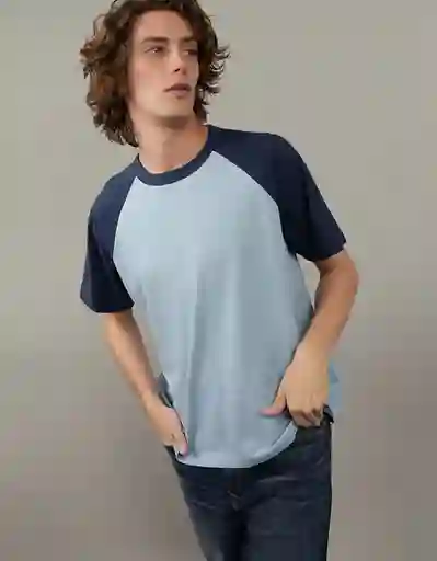 Camiseta Hombre Azul Talla X-Small American Eagle 11643666