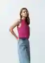 Suéter Tejido Mujer Rosa Rabano L 582G006 Naf Naf