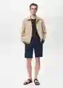 Bermuda Gracia Navy Talla 42 Hombre Mango