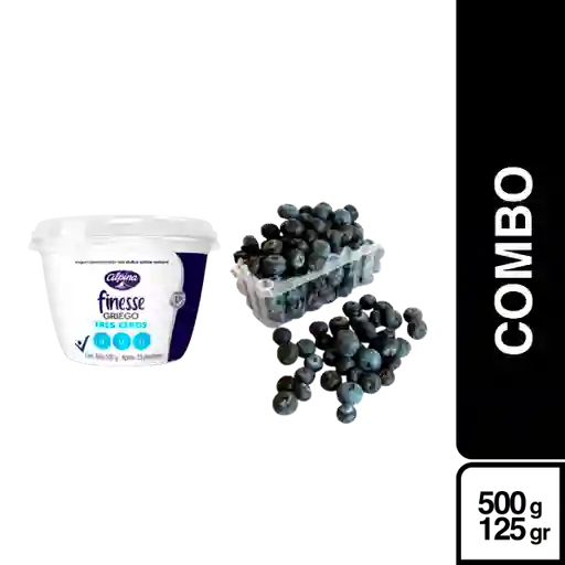 Combo Yogurt Griego Finesse Tres Zeros + Arandanos