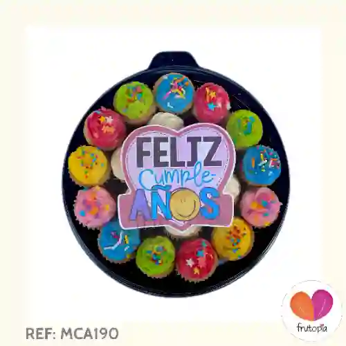 Minicupcakes X20 Ref Mca190 Feliz Cumple