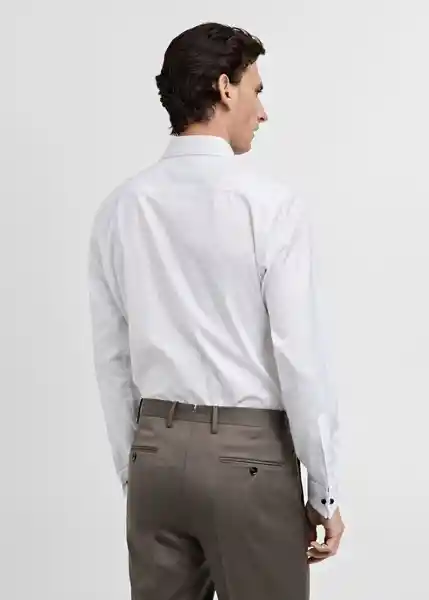 Camisa Bruce Blanco Talla S Hombre Mango