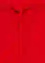 Pantalón Riga Rojo Talla M Mujer Mango