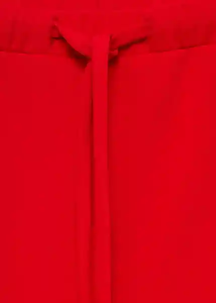 Pantalón Riga Rojo Talla M Mujer Mango