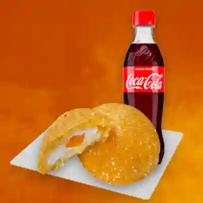 2 Arepas e huevo + coca cola