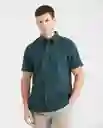 Camisa Utility Details Verde Boa Oscuro Talla L Chevignon