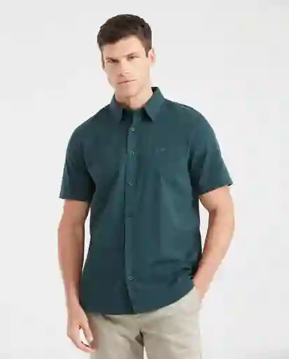 Camisa Utility Details Verde Boa Oscuro Talla L Chevignon