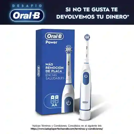 Oral-B Cepillo de Dientes Power Eléctrico Cabezal Redondo Blanco
