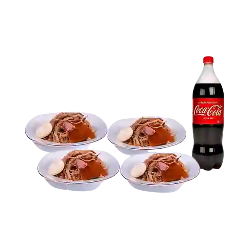 Combo 4 Lechonas Personales + 1 Gaseosa 1.5 l