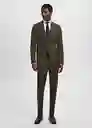 Pantalón Milan Khaki Talla 42 Hombre Mango