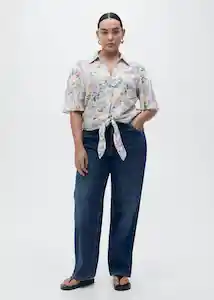 Camisa Red Crudo Talla XS Mujer Mango