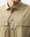 Camisa Hombre Beige Talla XL 811G003_BEI161110 Americanino