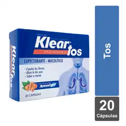 Klear Tratamiento En Cápsulas Tos Sabor A Menta