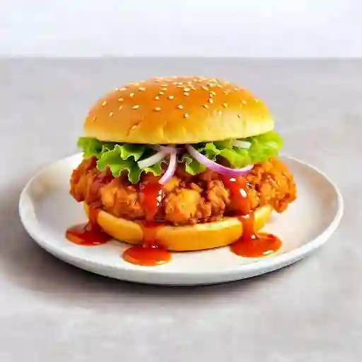 Pollo Frito Sándwich Coreano