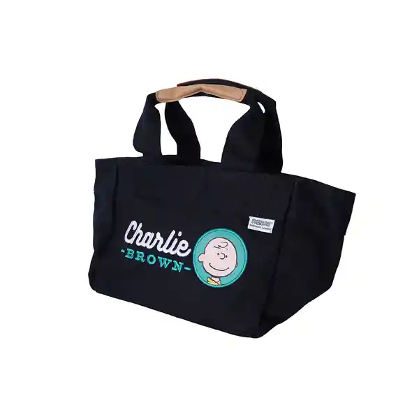 Bolso de Mano Charlie Snoopy Azul Marino Miniso