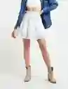  Falda Praga Crudo Puro Claro Mujer Talla S Naf-Naf 