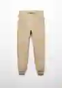 Pantalón Jogger 6 Beige Talla 21 Teen Niños Mango