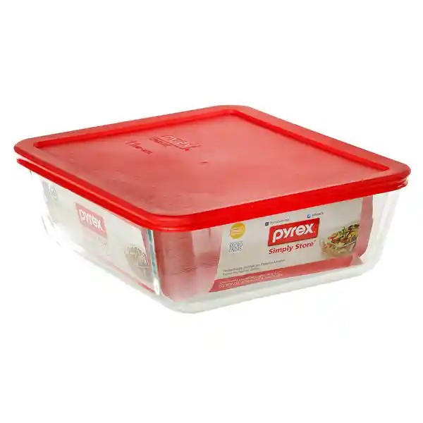 Pyrex Refractaria Rectangular Tapa 2.75 mL