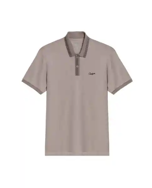 Camiseta Polo # With Collar Beige Arena Claro Talla S Chevignon