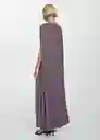 Vestido Linda-a Ciruela Talla M Mujer Mango