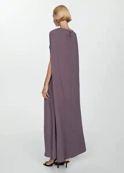 Vestido Linda-a Ciruela Talla M Mujer Mango