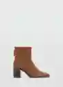 Botines Glorias Taupe Talla 38 Mujer Mango