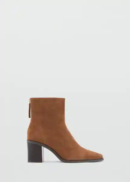 Botines Glorias Taupe Talla 38 Mujer Mango