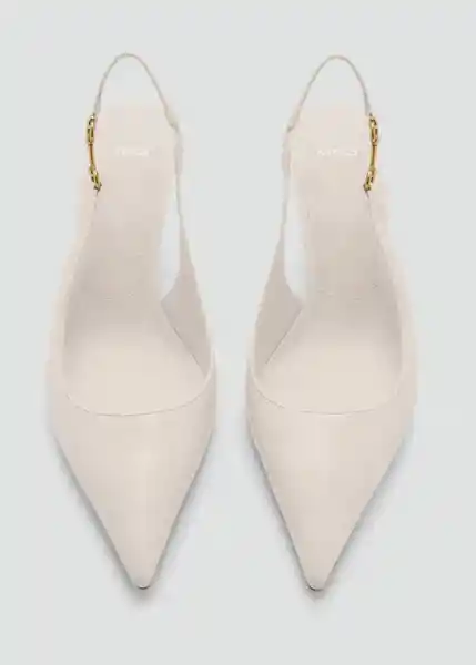 Zapatos Gali Beige Talla 39 Mujer Mango