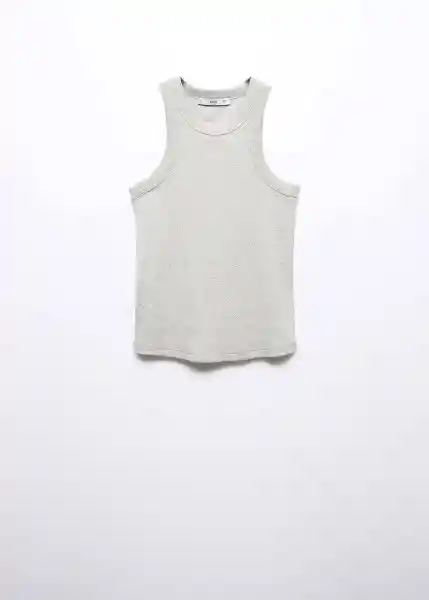 Top Boni Gris Claro Vigoré Talla S Mujer Mango