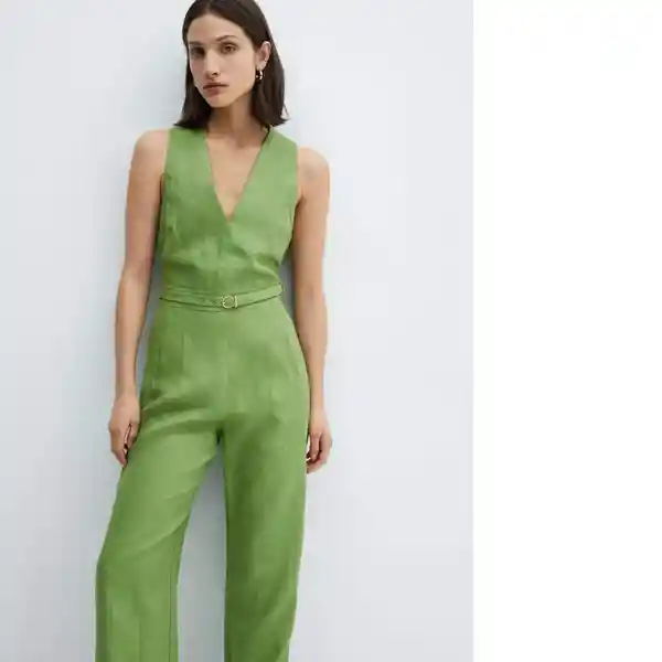 Vestido Mono Nan Verde Talla S Mujer Mango