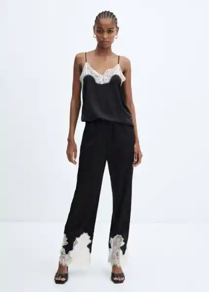 Pantalón Adele-w Negro Talla XS Mujer Mango