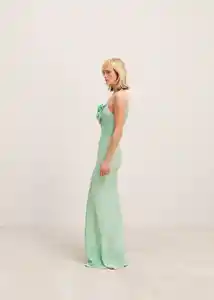 Vestido Firenze Verde Pastel Talla XS Mujer Mango