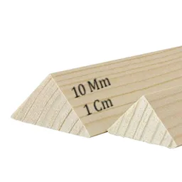 Palo de Balso Madera Triangular de 10 mm