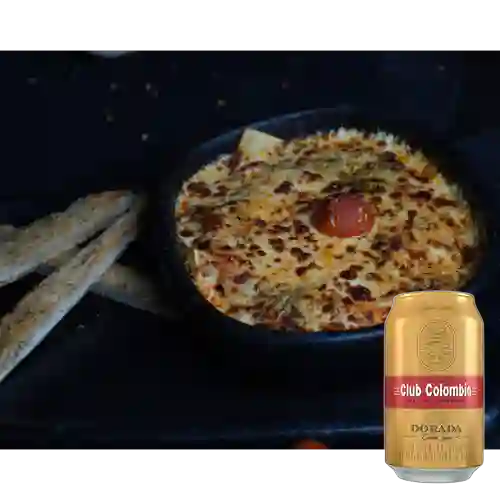 Combo Lasagna Mixta + Club col. Dorada Lta 330ml