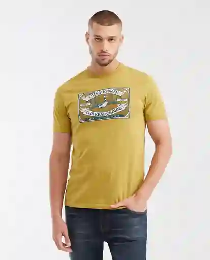 Camiseta Duck Graphic Masculino Verde Talla M Chevignon
