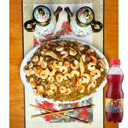 Combo Arroz Chino Especial + Hit Mora 500 ml