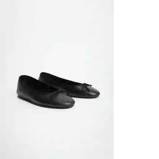 Zapato Paso Negro Talla 37 Mujer Mango