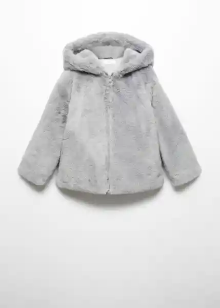 Abrigo Bolita5 Gris Talla 10 Niña Mango